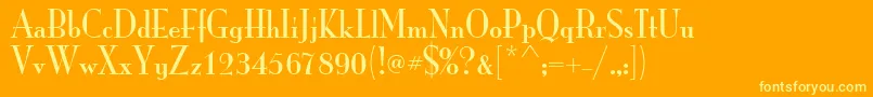 ItcMonaLisaSolid Font – Yellow Fonts on Orange Background