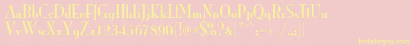 ItcMonaLisaSolid Font – Yellow Fonts on Pink Background