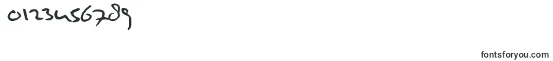 MuldersHandwriting-fontti – Fontit numeroille ja luvuille