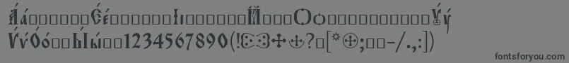 Orthodox.TtIeeroos Font – Black Fonts on Gray Background