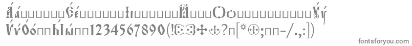 Orthodox.TtIeeroos Font – Gray Fonts on White Background