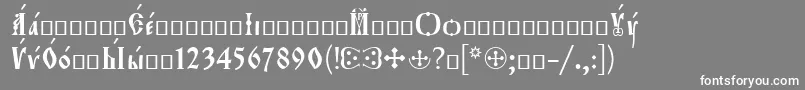 Orthodox.TtIeeroos Font – White Fonts on Gray Background