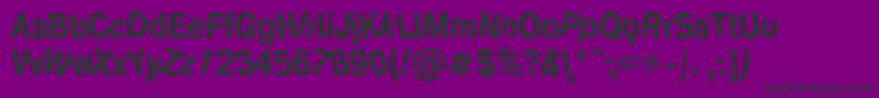 Drunkc Font – Black Fonts on Purple Background