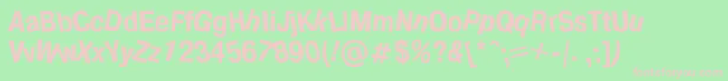 Drunkc Font – Pink Fonts on Green Background