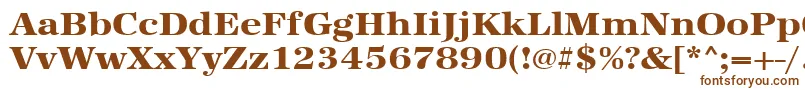 Urwantiquatextbolextwid Font – Brown Fonts on White Background