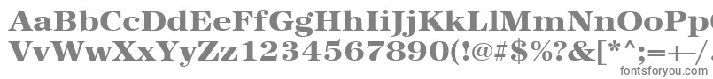 Urwantiquatextbolextwid-Schriftart – Graue Schriften auf weißem Hintergrund