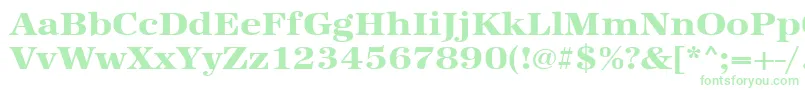 Urwantiquatextbolextwid Font – Green Fonts on White Background