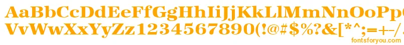 Urwantiquatextbolextwid-Schriftart – Orangefarbene Schriften