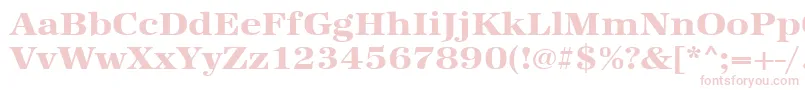 Urwantiquatextbolextwid Font – Pink Fonts on White Background