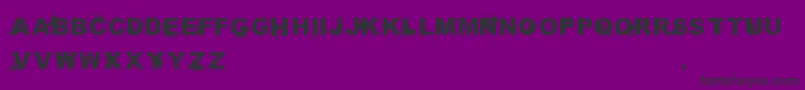 フォントSammiesSansserif – 紫の背景に黒い文字
