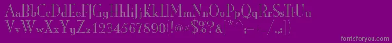 Шрифт MonalisastdRecut – серые шрифты на фиолетовом фоне