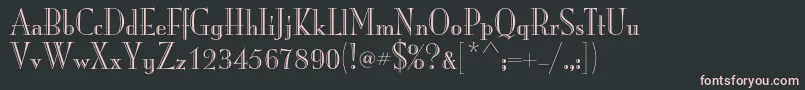 MonalisastdRecut Font – Pink Fonts on Black Background