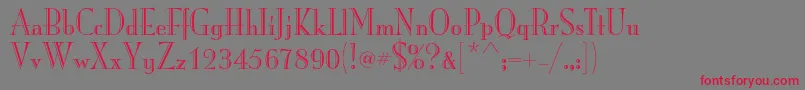 Weitere Informationen zur MonalisastdRecut-Schriftart MonalisastdRecut-Schriftart – Rote Schriften auf grauem Hintergrund