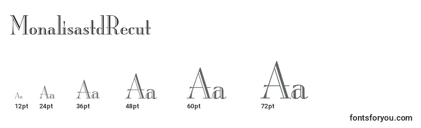 Размеры шрифта MonalisastdRecut