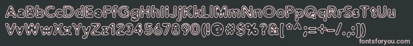 DistroExtinct Font – Pink Fonts on Black Background