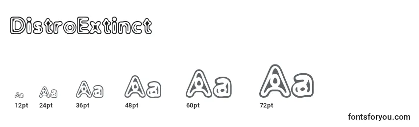 DistroExtinct Font Sizes