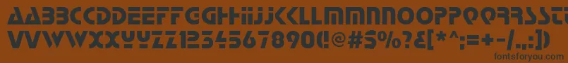 Startc Font – Black Fonts on Brown Background