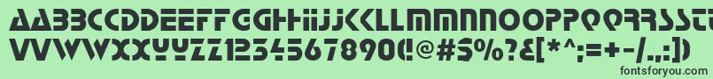 Startc Font – Black Fonts on Green Background