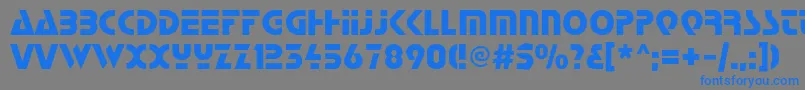 Startc Font – Blue Fonts on Gray Background