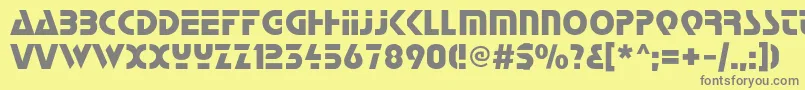 Startc Font – Gray Fonts on Yellow Background