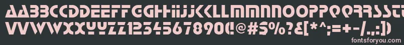 Startc Font – Pink Fonts on Black Background