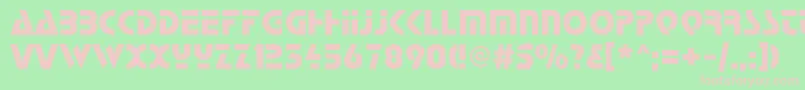 Startc Font – Pink Fonts on Green Background