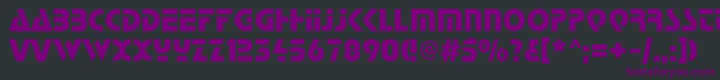 Startc Font – Purple Fonts on Black Background