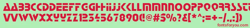 Startc Font – Red Fonts on Green Background