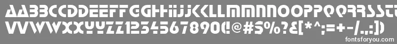 フォントStartc – 灰色の背景に白い文字