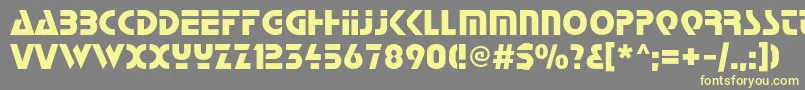 Startc Font – Yellow Fonts on Gray Background