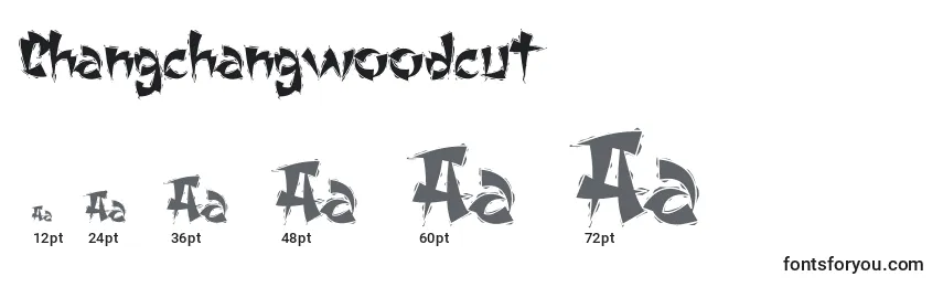 Размеры шрифта Changchangwoodcut