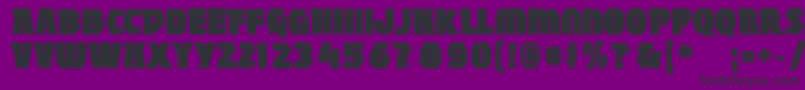 MightycontourBlack Font – Black Fonts on Purple Background