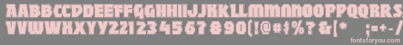 MightycontourBlack Font – Pink Fonts on Gray Background