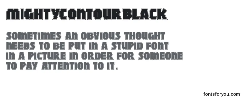 Review of the MightycontourBlack Font