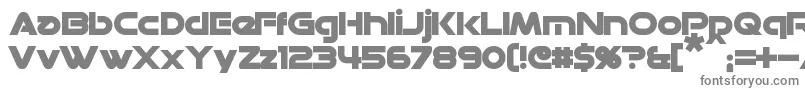 フォントDatacronBold – 白い背景に灰色の文字