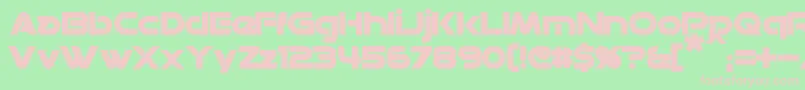 DatacronBold Font – Pink Fonts on Green Background