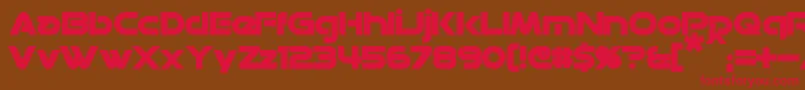 DatacronBold Font – Red Fonts on Brown Background