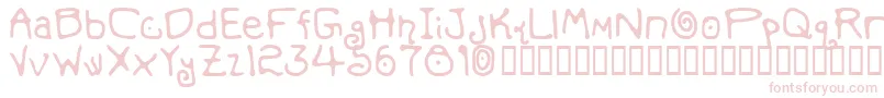 MondoMessoFontoBold Font – Pink Fonts on White Background