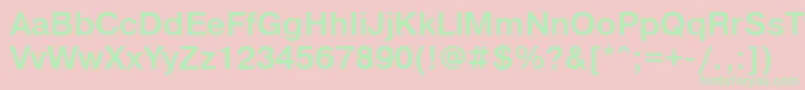 PragmaticalightgttBold Font – Green Fonts on Pink Background
