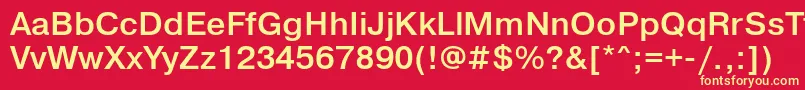 PragmaticalightgttBold Font – Yellow Fonts on Red Background