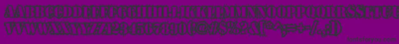 Warwound Font – Black Fonts on Purple Background