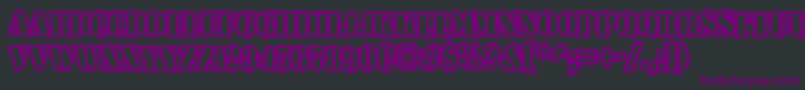 Warwound Font – Purple Fonts on Black Background