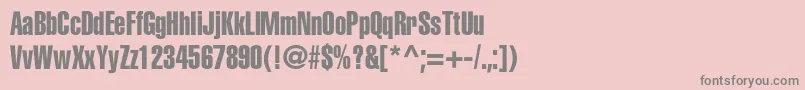 More about Heliosextracompressedc Font Heliosextracompressedc Font – Gray Fonts on Pink Background