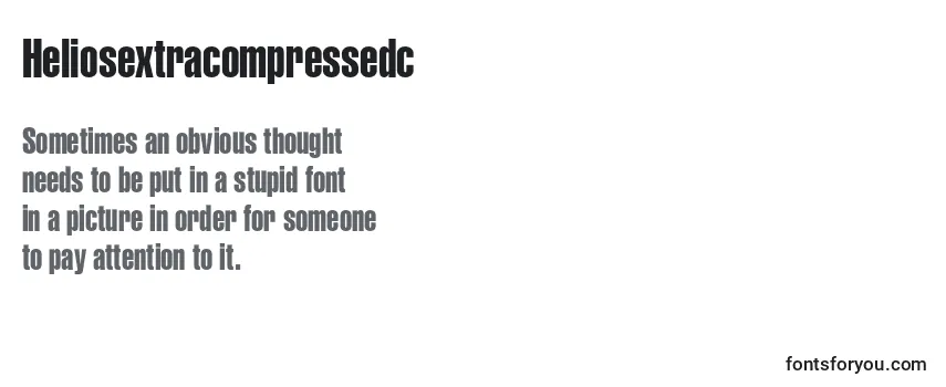 Review of the Heliosextracompressedc Font