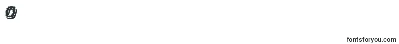 フォントCricketinlineshadow – フォント 数字 0