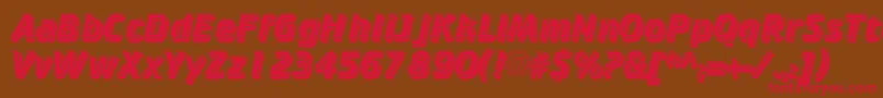 Cricketinlineshadow Font – Red Fonts on Brown Background
