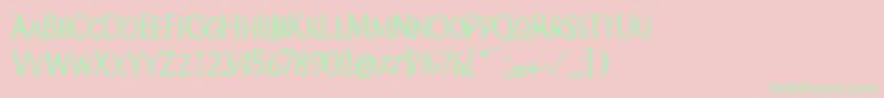 EndOfAnthropocene Font – Green Fonts on Pink Background