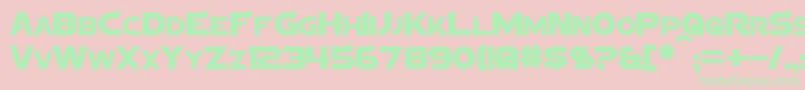 More about SigmaFive Font SigmaFive Font – Green Fonts on Pink Background