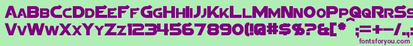 SigmaFive Font – Purple Fonts on Green Background