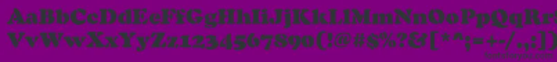 CooperBlackStencilRegular Font – Black Fonts on Purple Background